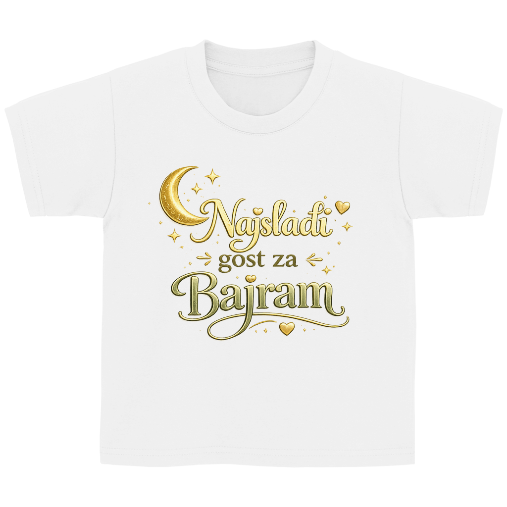 🇧🇦 Najslađi gost za Bajram – Kinder Basic majica | Eid majica