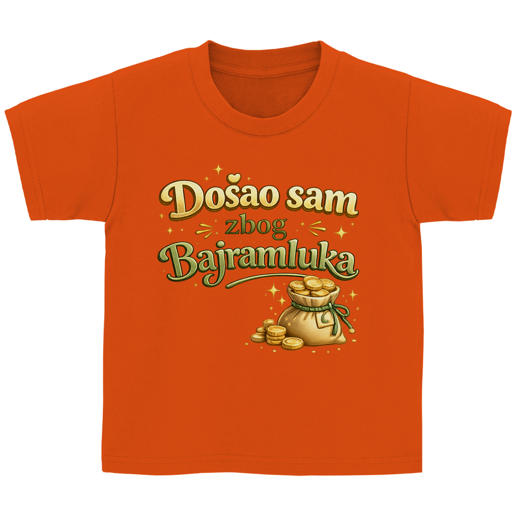 🇧🇦 Dosao sam zbog Bajramluka  – Kinder Basic T-Shirt | Eid Shirt