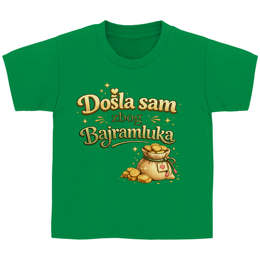 🇧🇦 Dosla sam zbog Bajramluka – Kinder Basic T-Shirt | Eid Shirt
