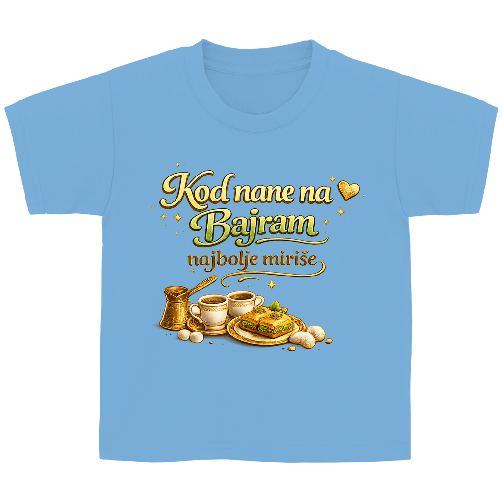 🇧🇦 Dosao sam zbog Bajramluka  – Kinder Basic T-Shirt | Eid Shirt