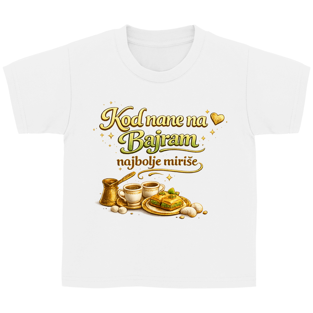 🇧🇦 Dosao sam zbog Bajramluka  – Kinder Basic T-Shirt | Eid Shirt