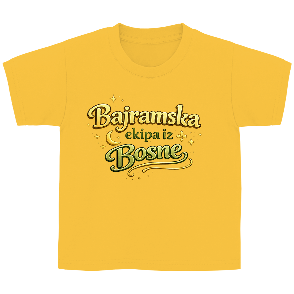 🇧🇦 Bajramska ekipa iz Bosne – Kinder Basic T-Shirt | Eid Shirt