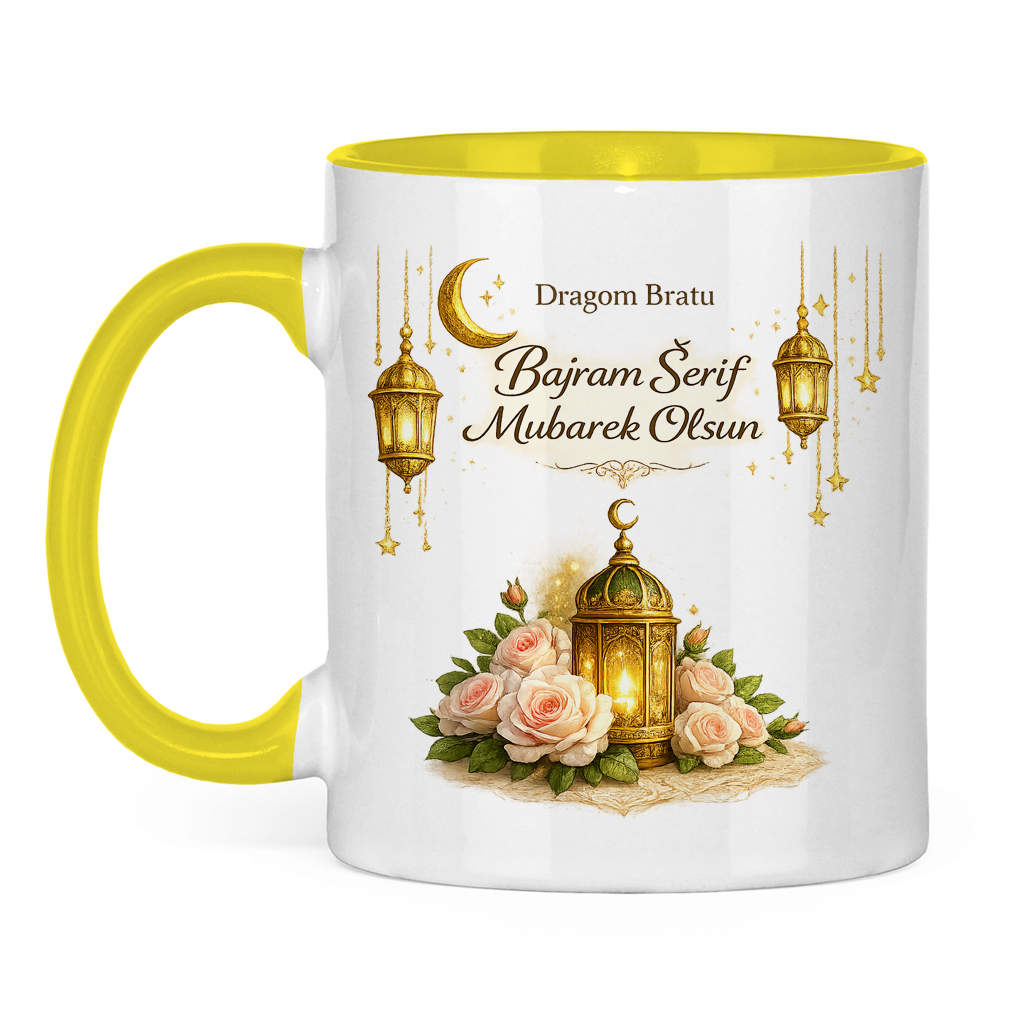 🇧🇦 Bajramska šolja Dragi brate Bajram Šerif Mubarek Olsun | Elegantan Bajramski poklon