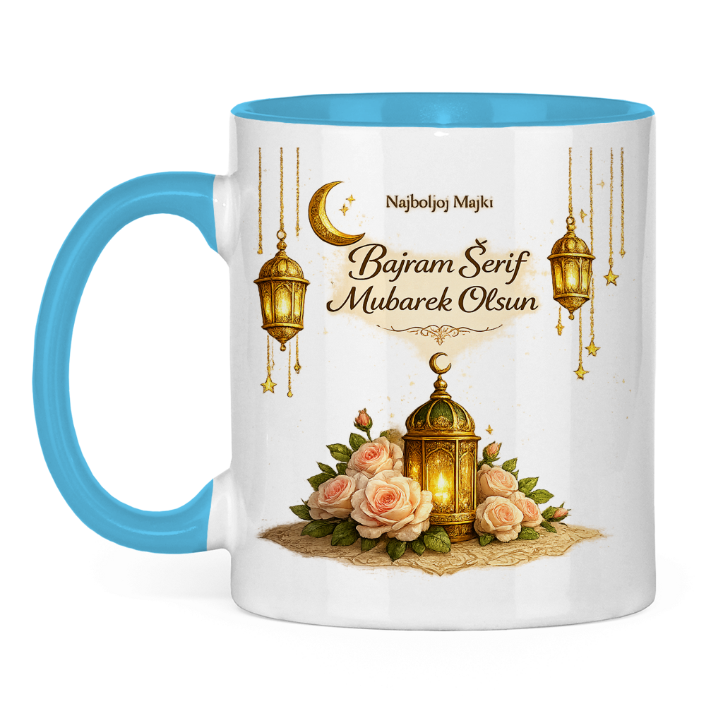 🇧🇦 Bajramska šolja za najbolju majku Bajram Šerif Mubarek Olsun | Elegantan Bajram Mubarak poklon
