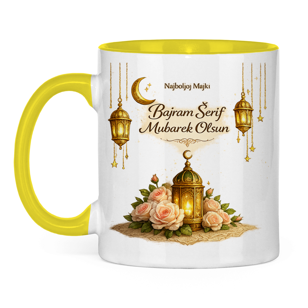 🇧🇦 Bajramska šolja za najbolju majku Bajram Šerif Mubarek Olsun | Elegantan Bajram Mubarak poklon