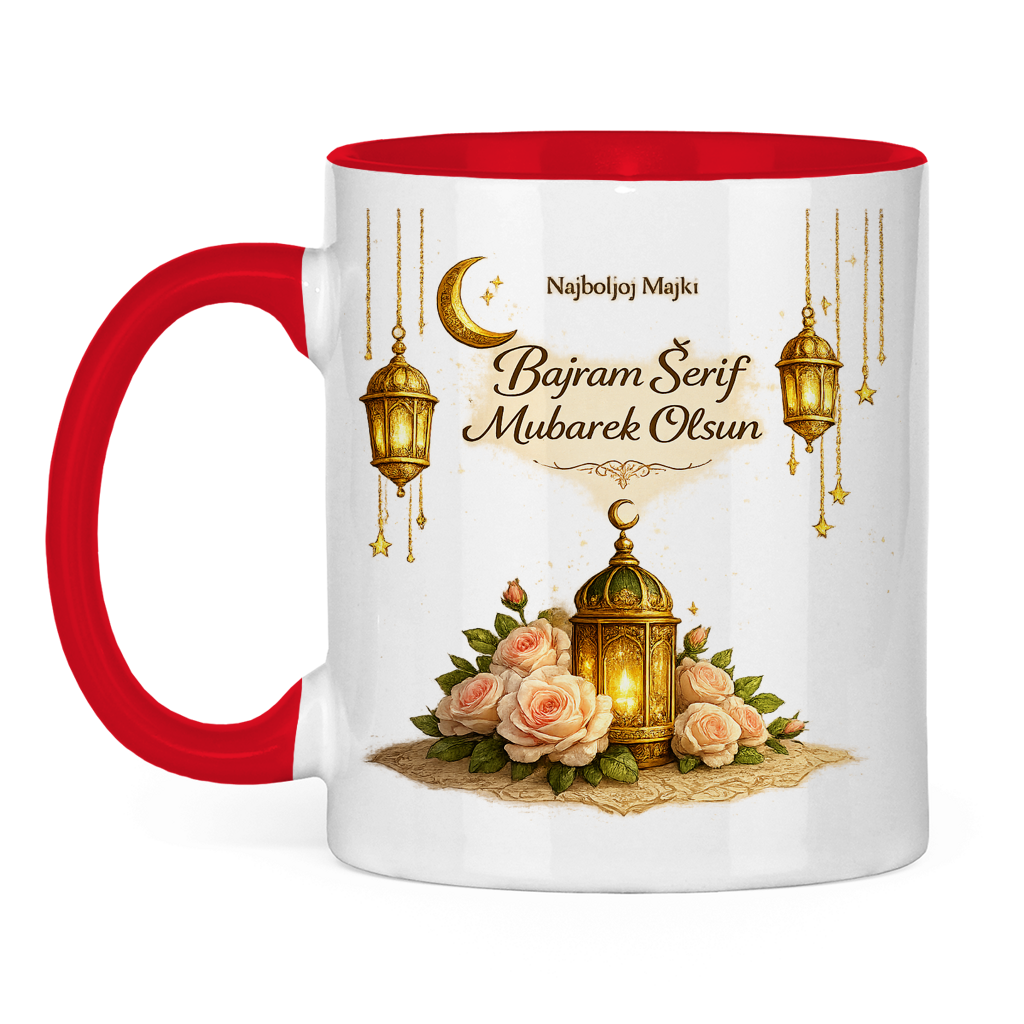 🇧🇦 Bajramska šolja za najbolju majku Bajram Šerif Mubarek Olsun | Elegantan Bajram Mubarak poklon