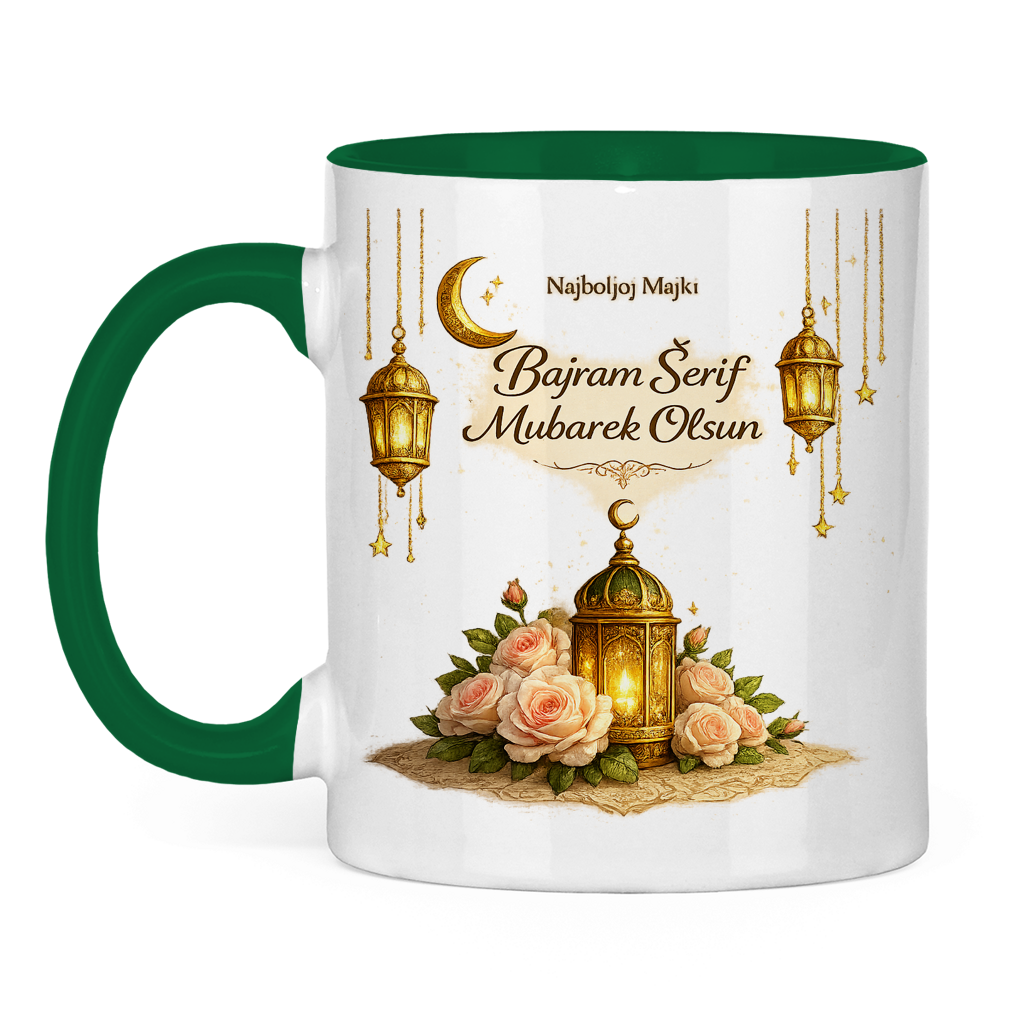 🇧🇦 Bajramska šolja za najbolju majku Bajram Šerif Mubarek Olsun | Elegantan Bajram Mubarak poklon