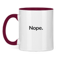 Smiješna šolja "Nope." – Minimalistička šolja za kafu
