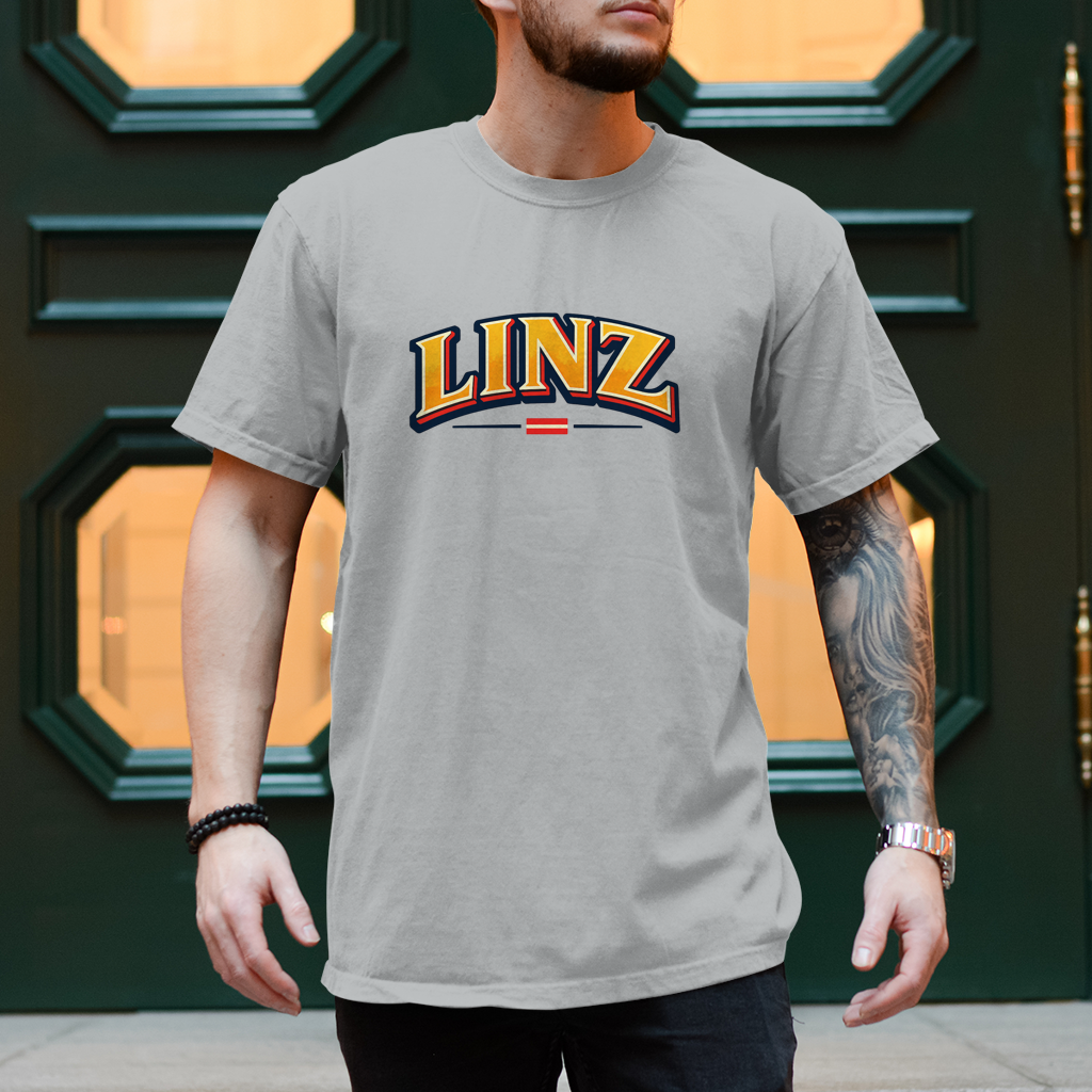 Muška majica LINZ Vintage College Style – Austria Street Vibes kolekcija