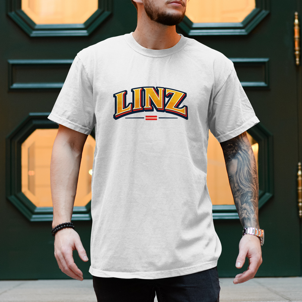 Muška majica LINZ Vintage College Style – Austria Street Vibes kolekcija