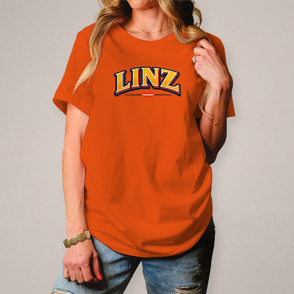 Ženska majica LINZ Vintage College Style – Austria Street Vibes kolekcija