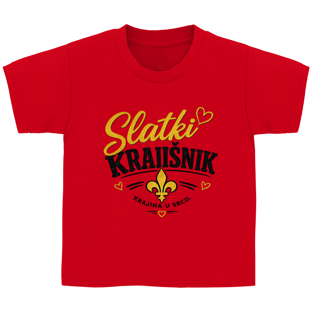 Dječija majica "Slatki Krajišnik" – Smiješna balkanska dječija majica od pamuka