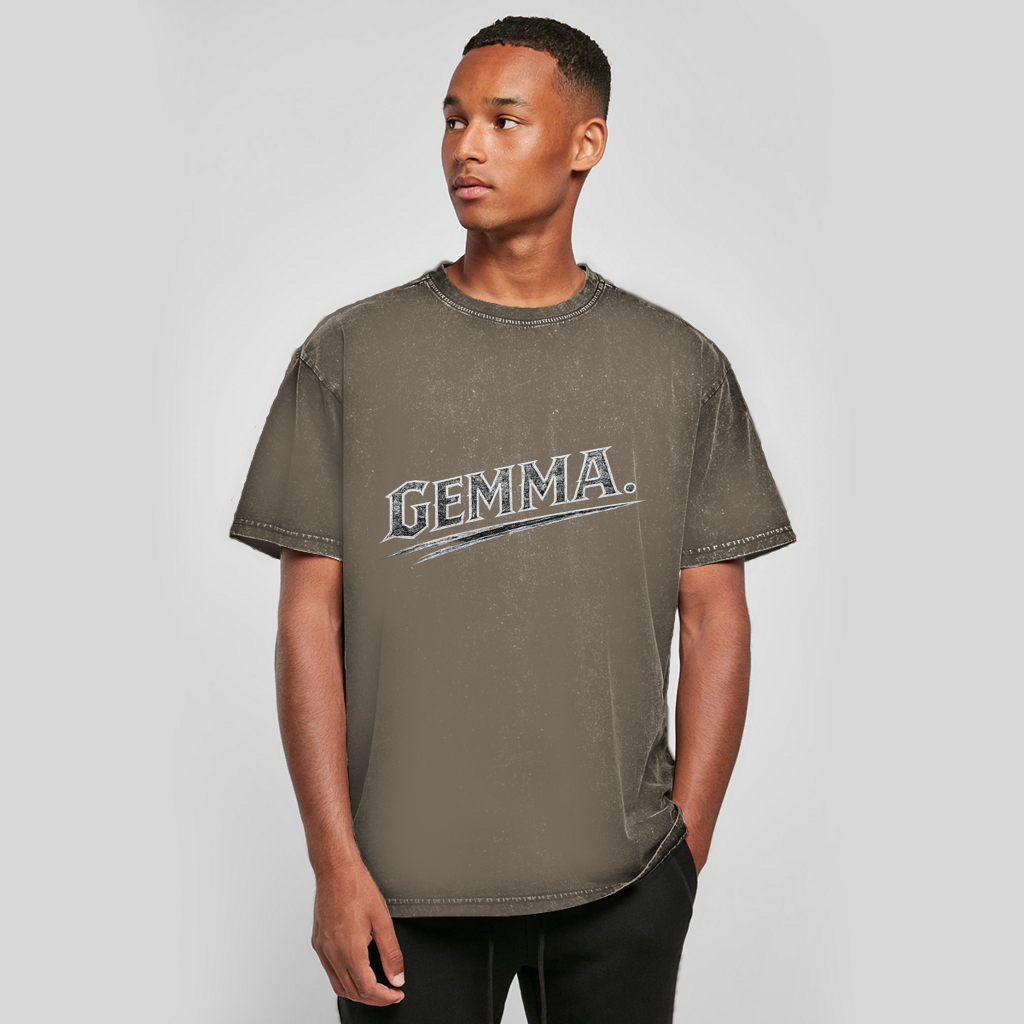 Prevelika isprana majica „Gemma“ – Austrijska streetwear majica isprana kiselinom
