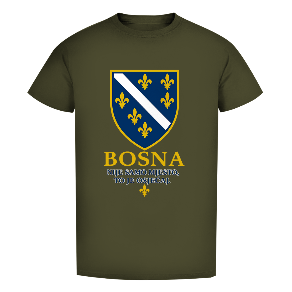 Muška Premium Organska Majica Bosna Nije Samo Mjesto To Je Osjećaj