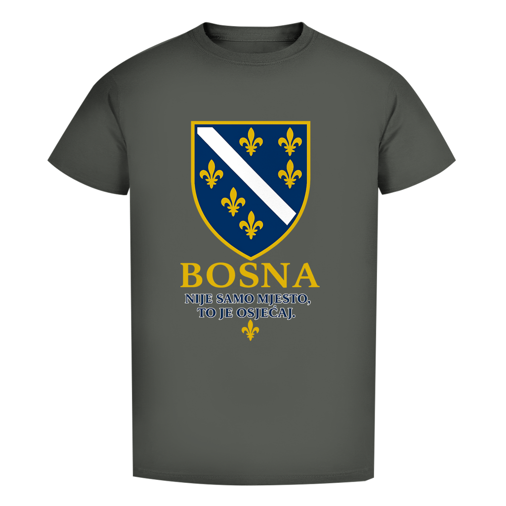 Muška Premium Organska Majica Bosna Nije Samo Mjesto To Je Osjećaj