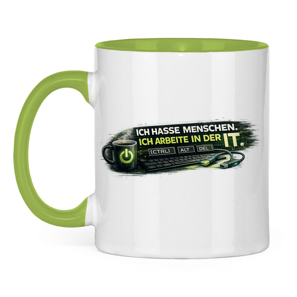 Ich hasse Menschen, ich arbeite in der IT Tasse