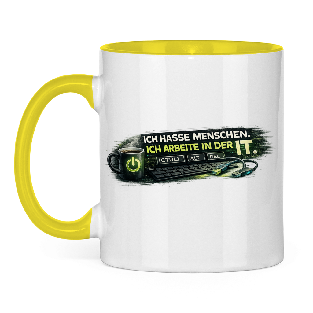 Ich hasse Menschen, ich arbeite in der IT Tasse