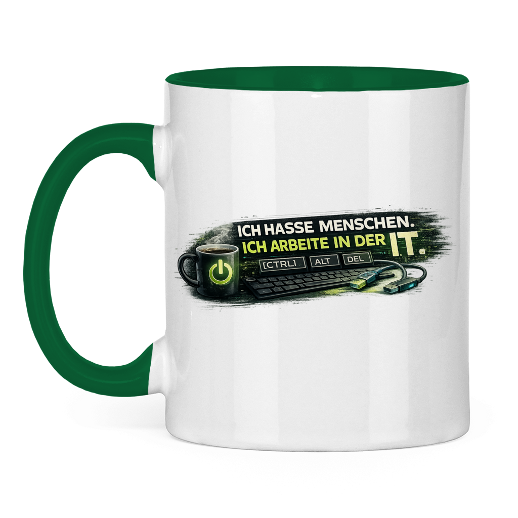 Ich hasse Menschen, ich arbeite in der IT Tasse