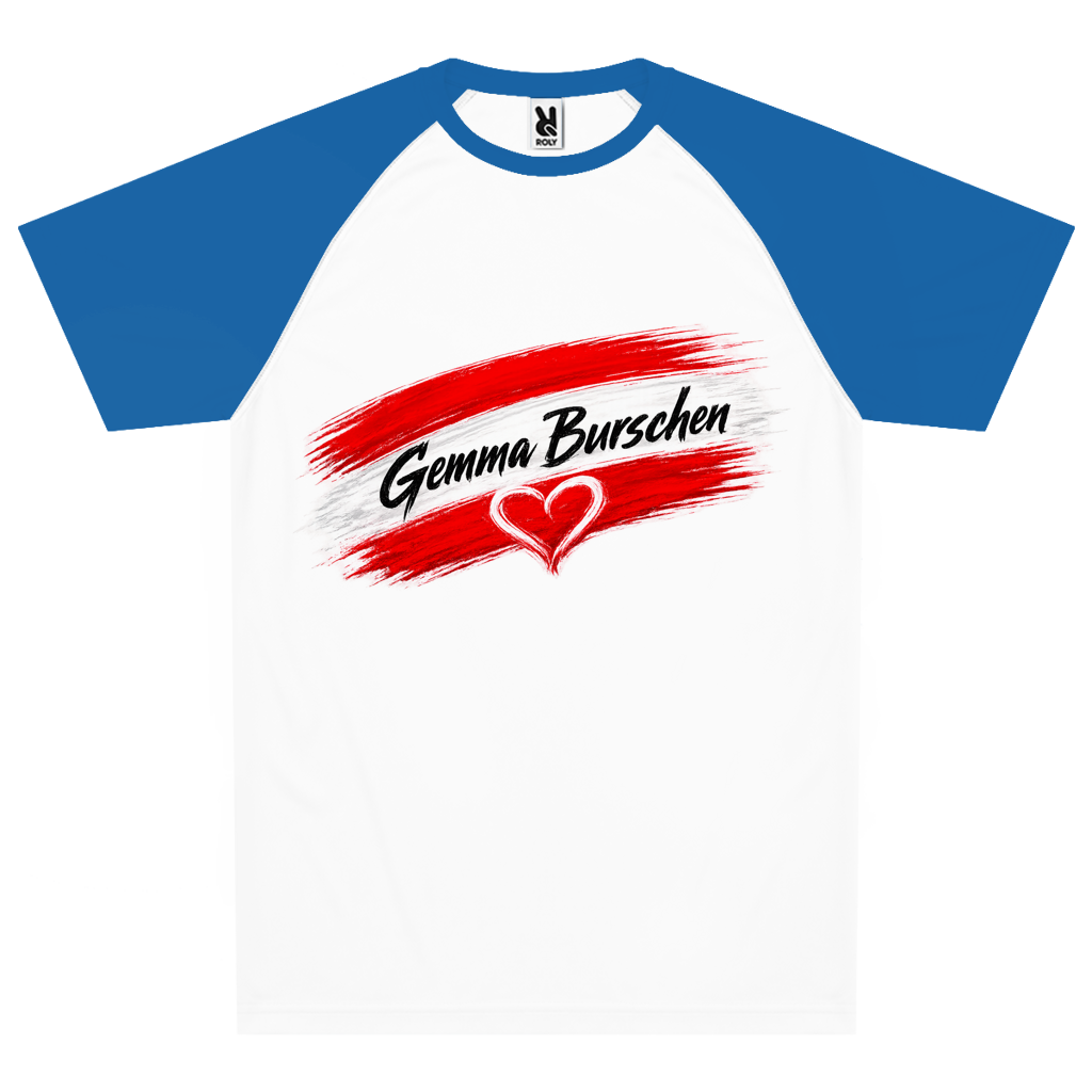 Unisex Atmungsaktives Sport T-Shirt - Gemma Burschen Österreich Funktionsshirt mit Herz