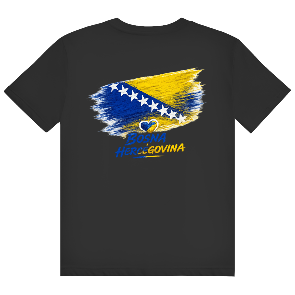 Muška majica "Heavy Cotton" - Bosna Zastava Srce