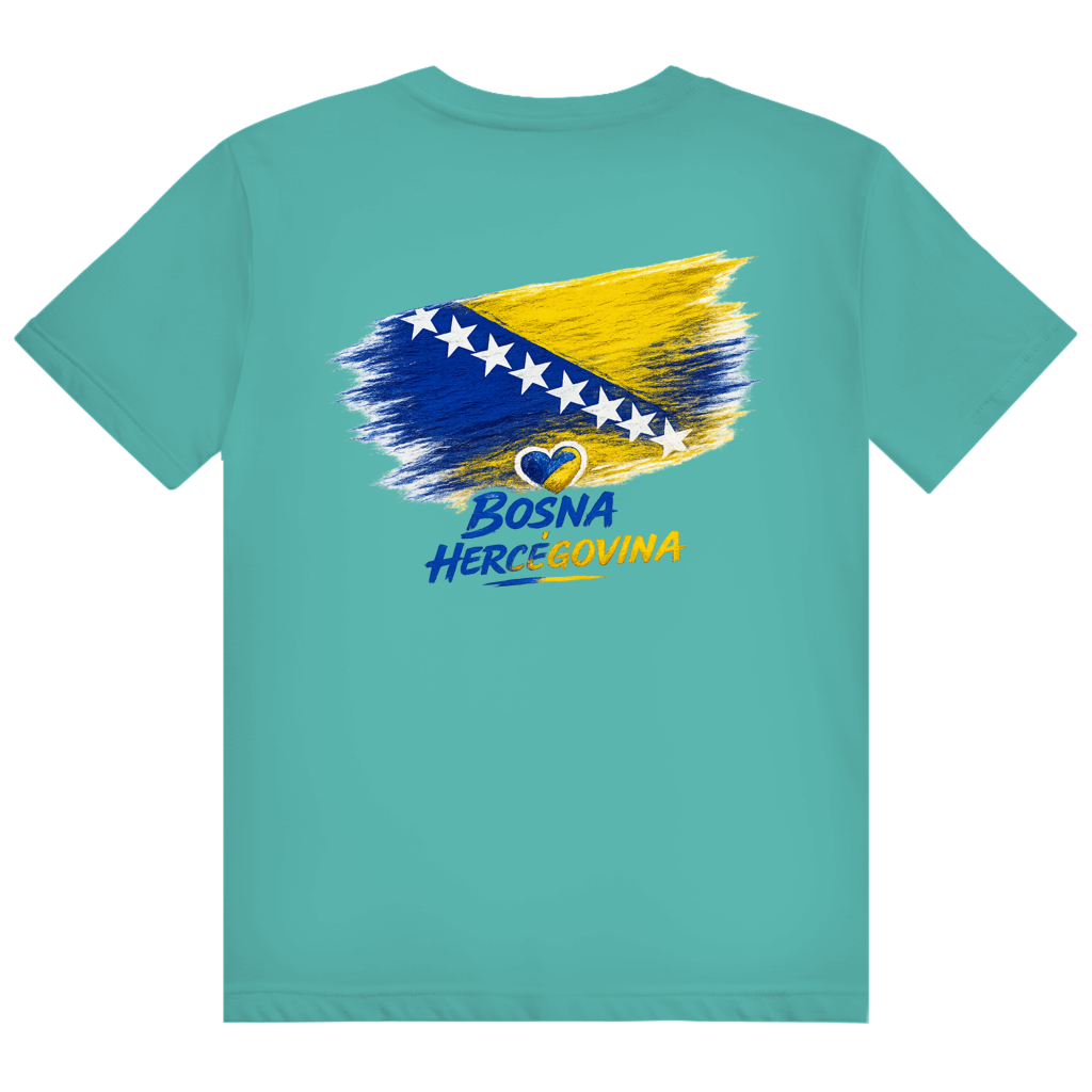 Muška majica "Heavy Cotton" - Bosna Zastava Srce