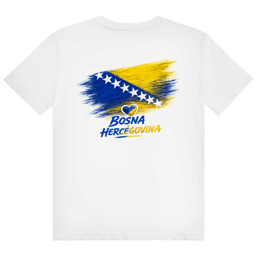 Muška majica "Heavy Cotton" - Bosna Zastava Srce