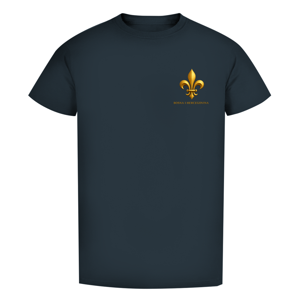 Herren Premium Bio T-Shirt Goldener Bosnischer Ljiljan