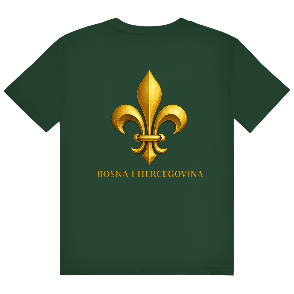 Muška Heavy Cotton majica Zlatni bosanski ljiljan