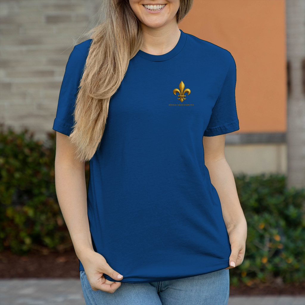 Damen T-Shirt Goldener Bosnischer Ljiljan