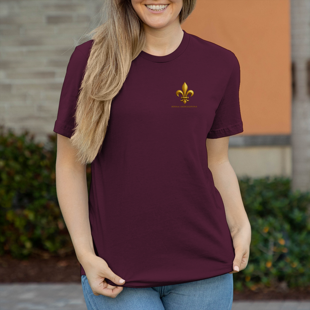 Damen T-Shirt Goldener Bosnischer Ljiljan
