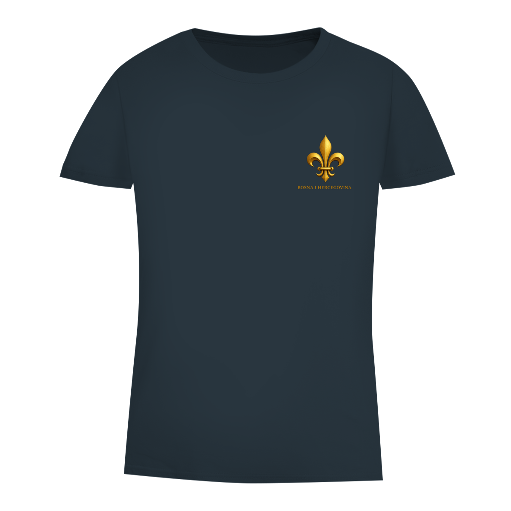 Damen Premium Bio T-Shirt Goldener Bosnischer Ljiljan