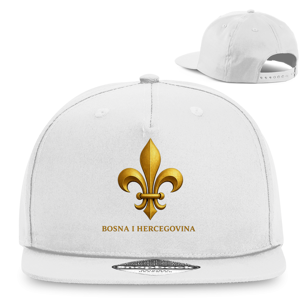 Snapback Rapper Cap Goldener Bosnischer Ljiljan