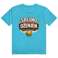 Herren Heavy Cotton T-Shirt Sretno Oženjen Smiley