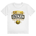 Herren Heavy Cotton T-Shirt Sretno Oženjen Gold Smiley