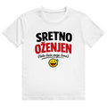 Herren Heavy Cotton T-Shirt Sretno Oženjen Original