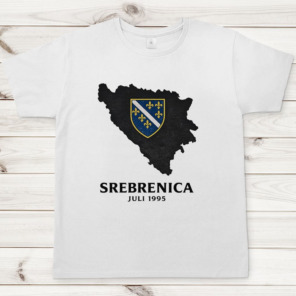 Muška majica Srebrenica Crna