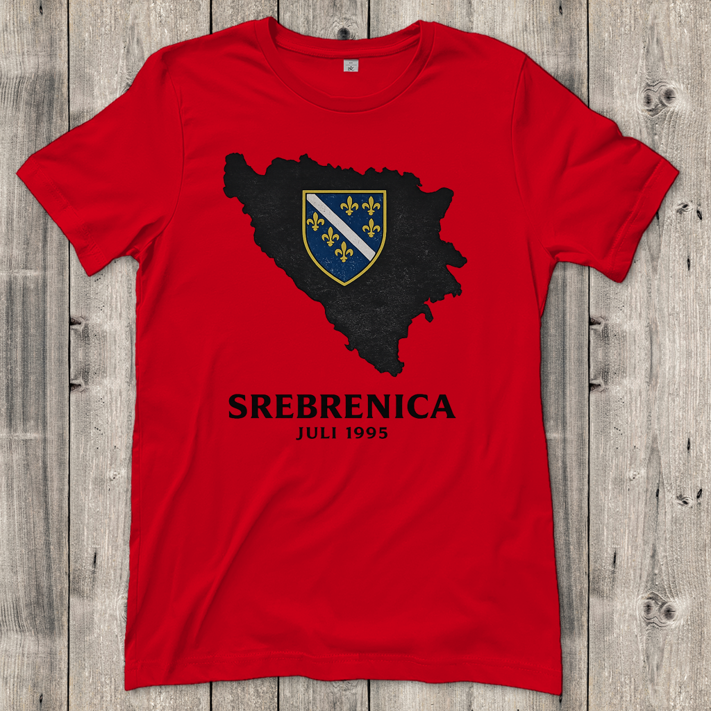 Ženska majica Srebrenica Crna