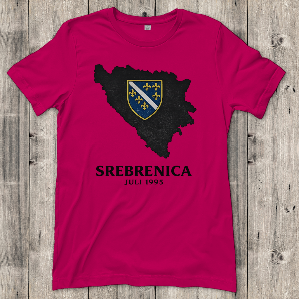 Ženska majica Srebrenica Crna