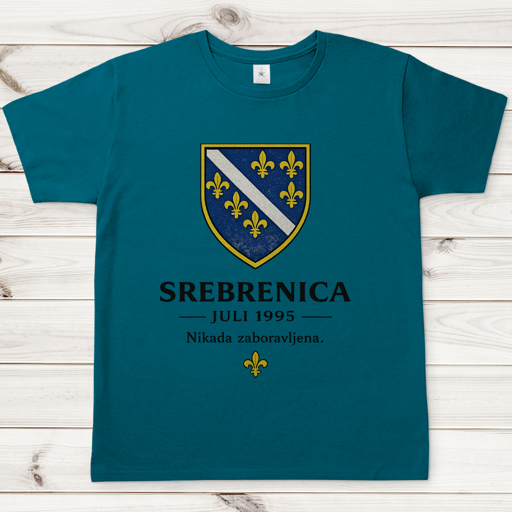 Muška majica Srebrenica Nikad Zaboravljena