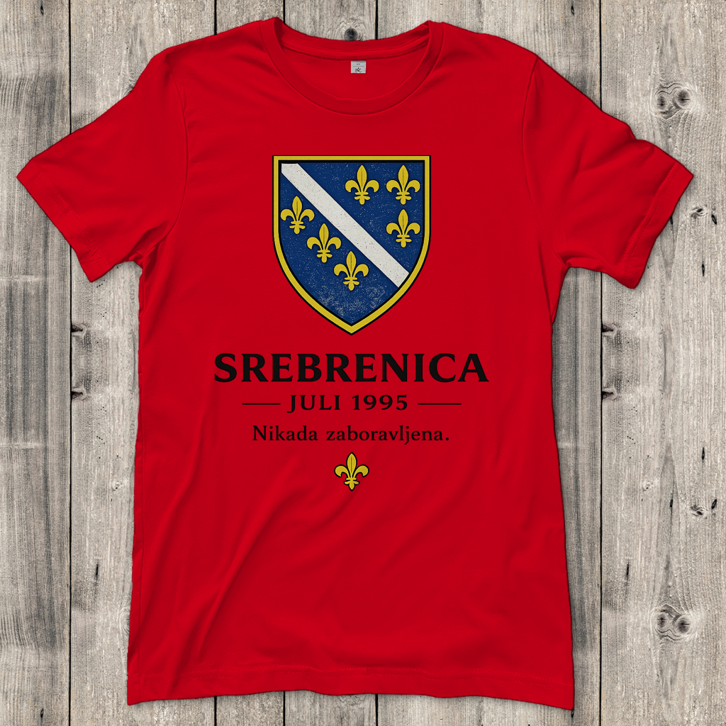 Ženska majica Srebrenica Nikad Zaboravljena