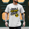 Herren T-Shirt Cekaj da vidim sa zenom