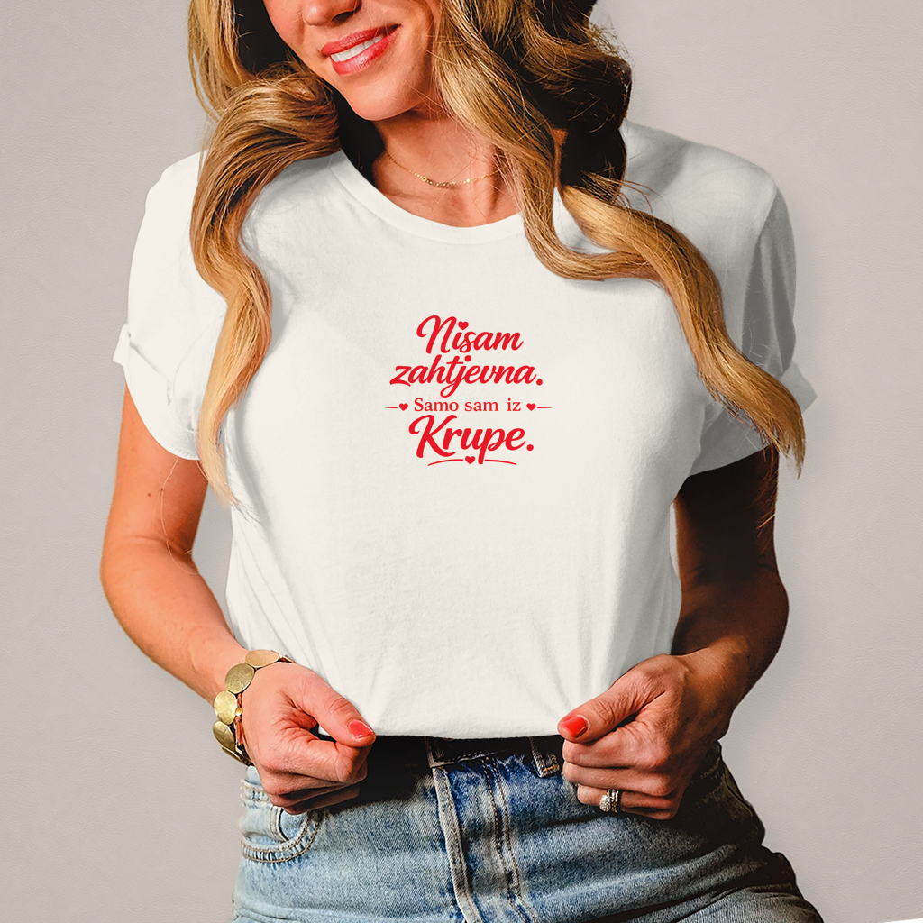 Damen T-Shirt Nisam zahtjevna