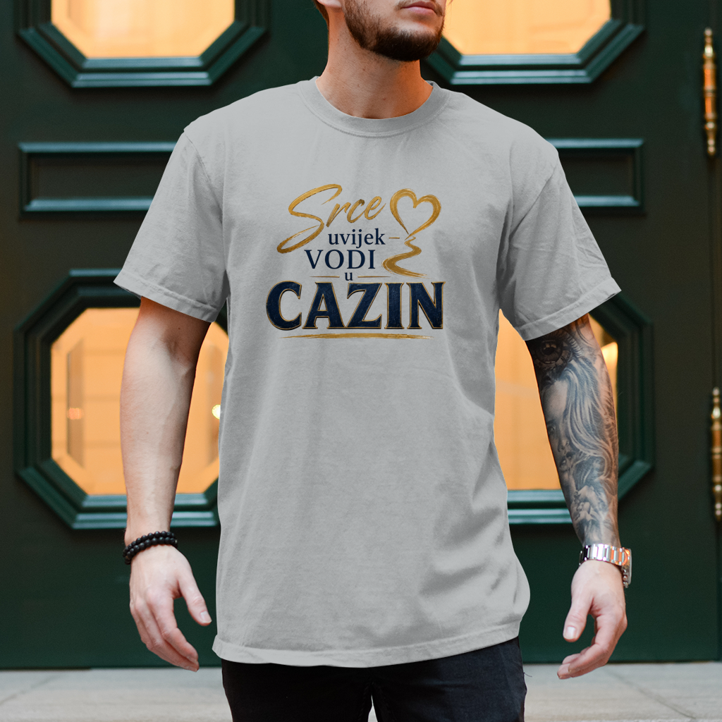 Herren T-Shirt Srce uvijek vodi u Cazin