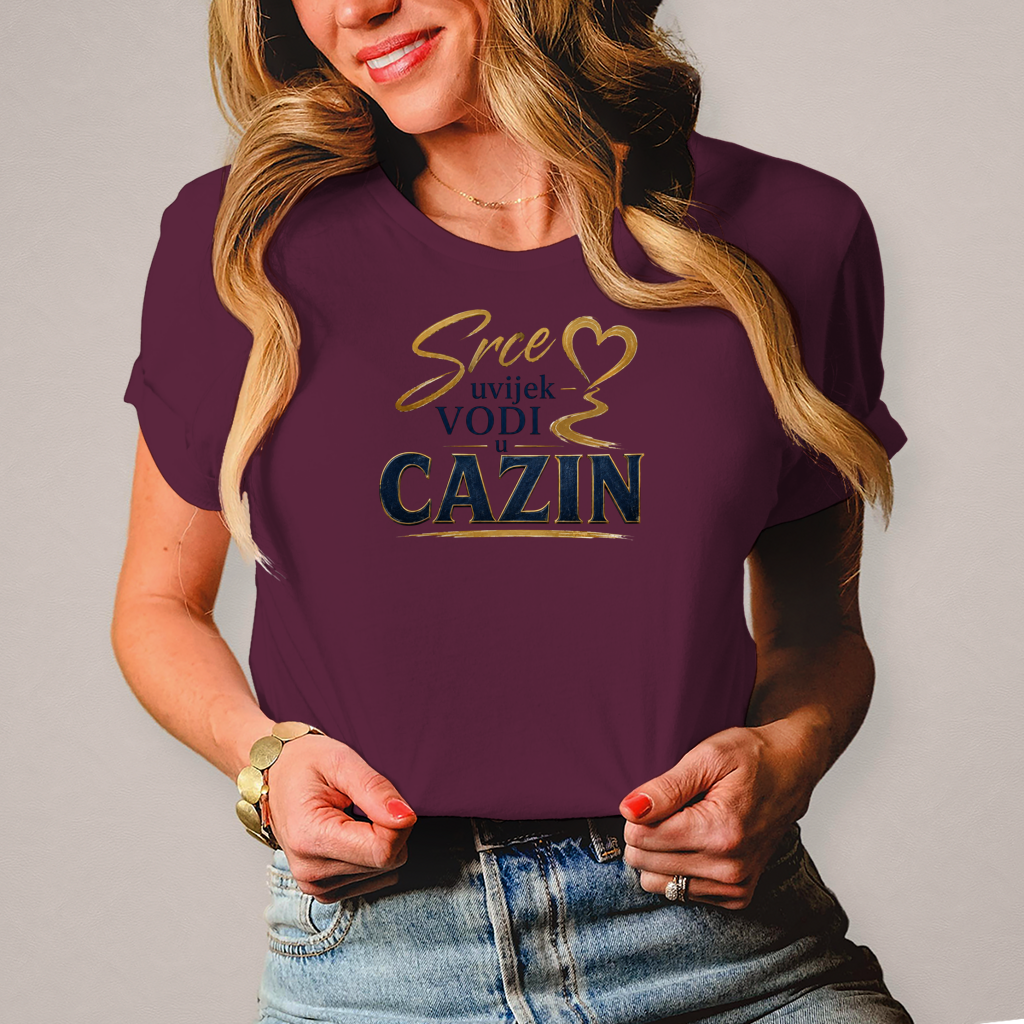 Damen T-Shirt Srce vodi u Cazin
