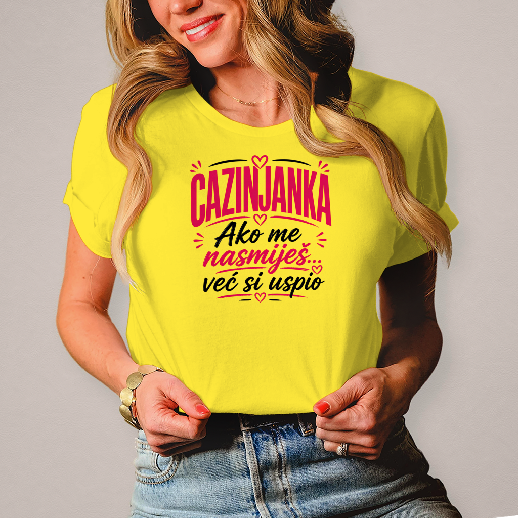 Damen T-Shirt Cazinjanka uspio si