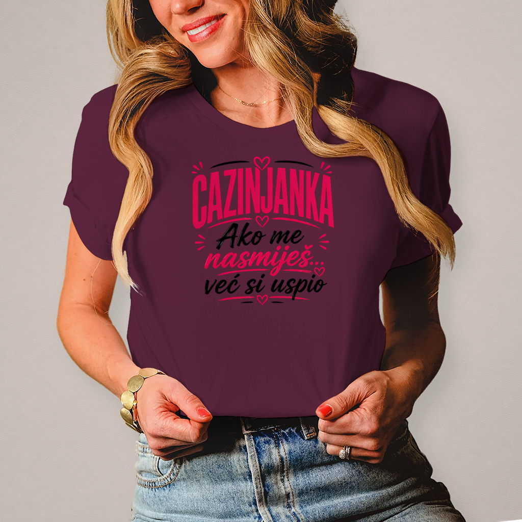 Damen T-Shirt Cazinjanka uspio si