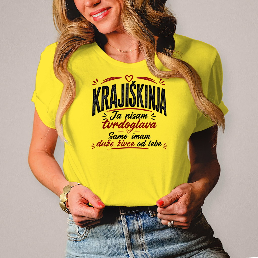 Damen T-Shirt Imam duze zivce
