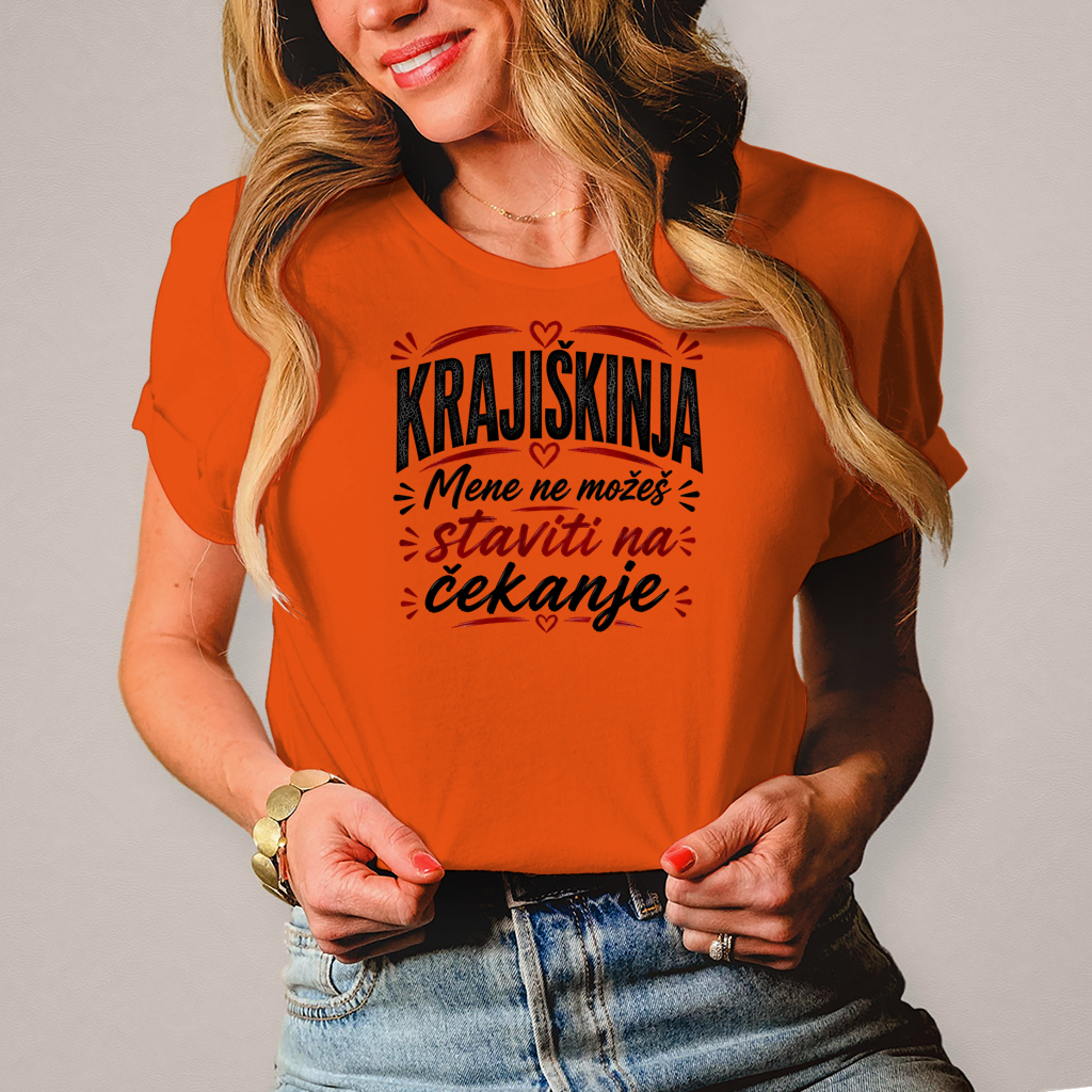 Damen T-Shirt Ne mozes me stavit na cekanje