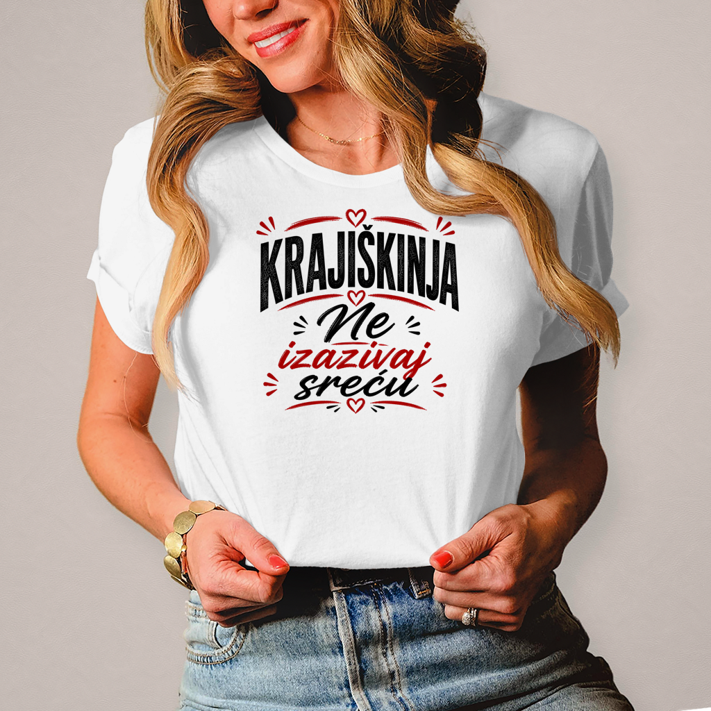 Damen T-Shirt Ne izazivaj srecu