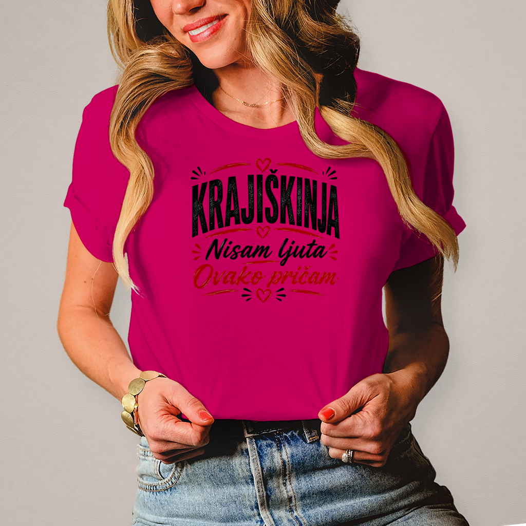 Damen T-Shirt Nisam ljuta